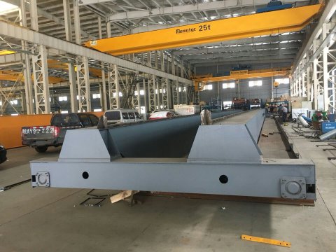 How Kevino ensure the camber as fabricating overhead cranes?